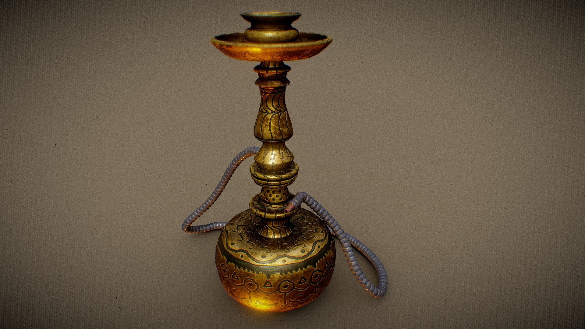 Shisha / Hookah Pipe - Game Ready - 3D model by TakeRefuge3D ...