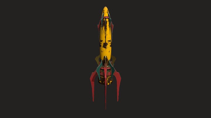 old rocket 3D Model