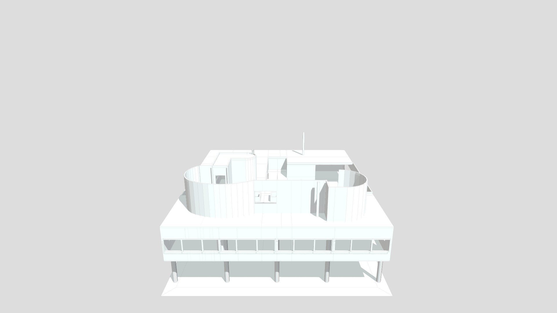 VILLA SAVOYE for Blender(simple model) - Download Free 3D model by ...