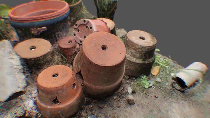 Clay Pot Photogrammetry 3D Model