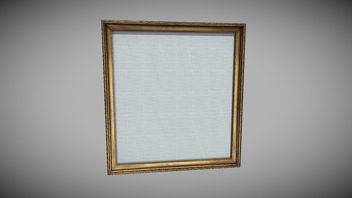 An empty portrait frame for a painting. – Modello 3D gratuito STL