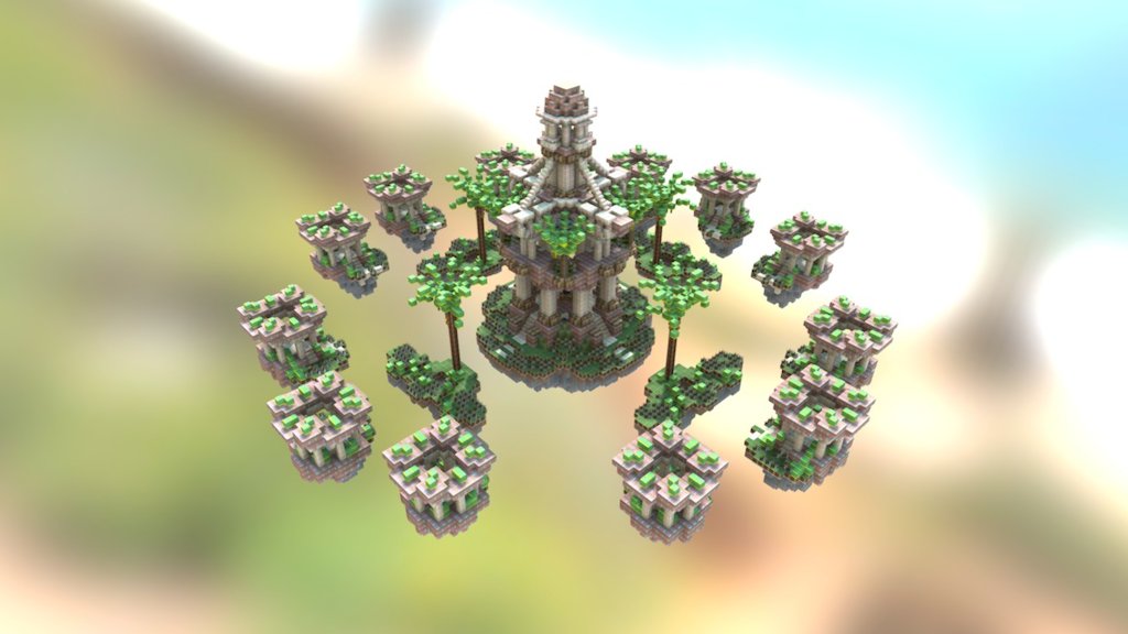 Map Bedwars Minecraft - A 3D model collection by chikoumbaran1001 -  Sketchfab