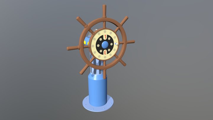Ship's wheel ver.2.1 3D Model