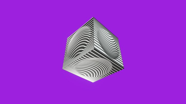 Vasarely Op Art Movement (Optical Illusions dae) 3D Model