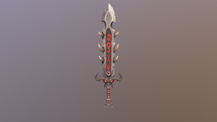 Demon Sword - Texture only 3D Model