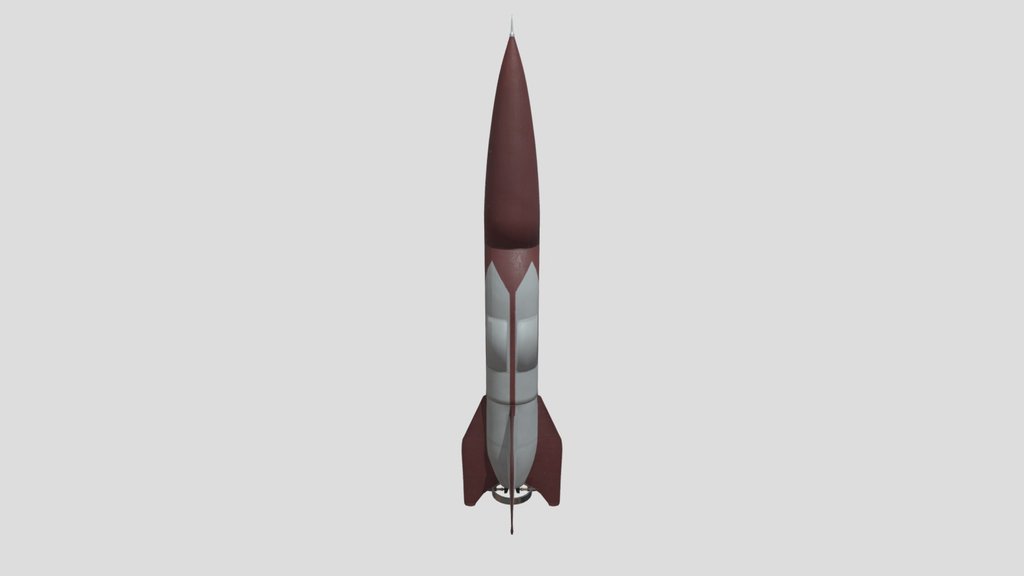German Interwar A5 Rocket Painted