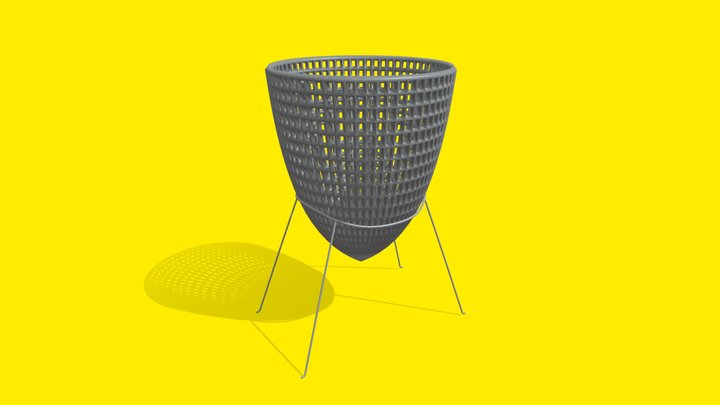 Woven Flower Vase 3D Model