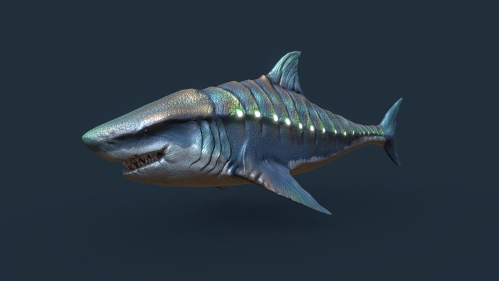 Mutant Shark 3D Model
