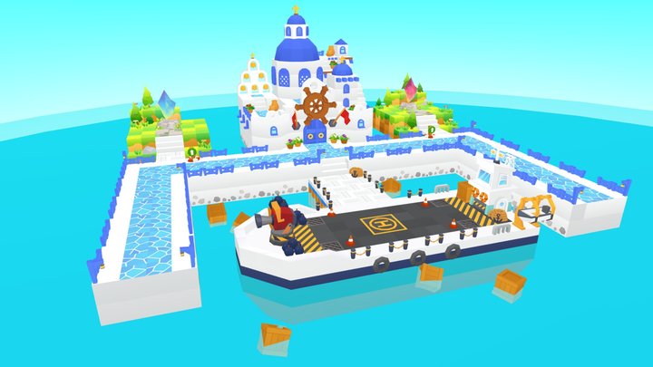 [Test] PVP stage (harbor concept) 3D Model