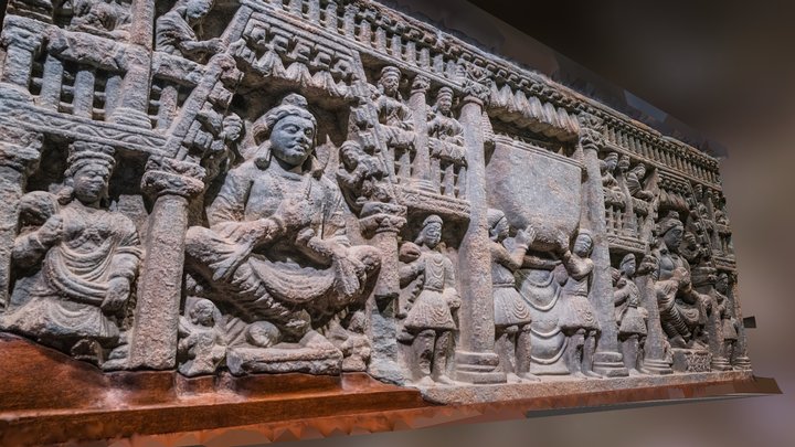 Worship of the Bowl;Cross-legged Bodhisattvas