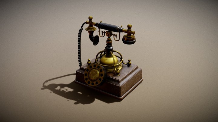 Vintage Phone 3D Model