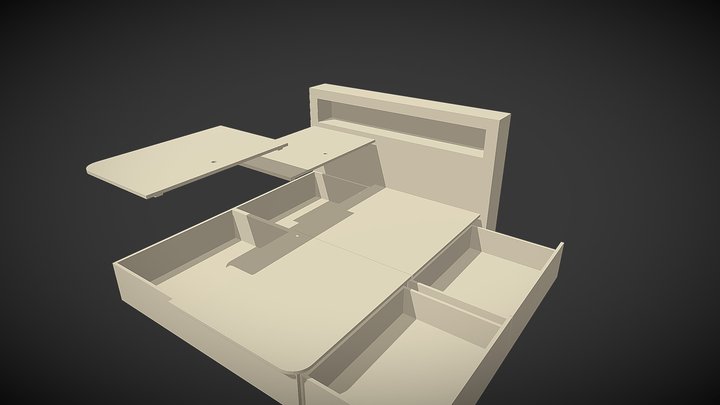 [添興家具] B+B空間利用大師標準床高 3D Model