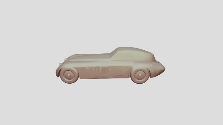 Alfa-Romeo 8C Speciale lowpoly for 3D-printing
