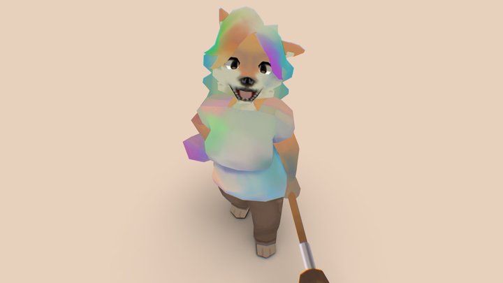Furry Girl Mara 3D Model