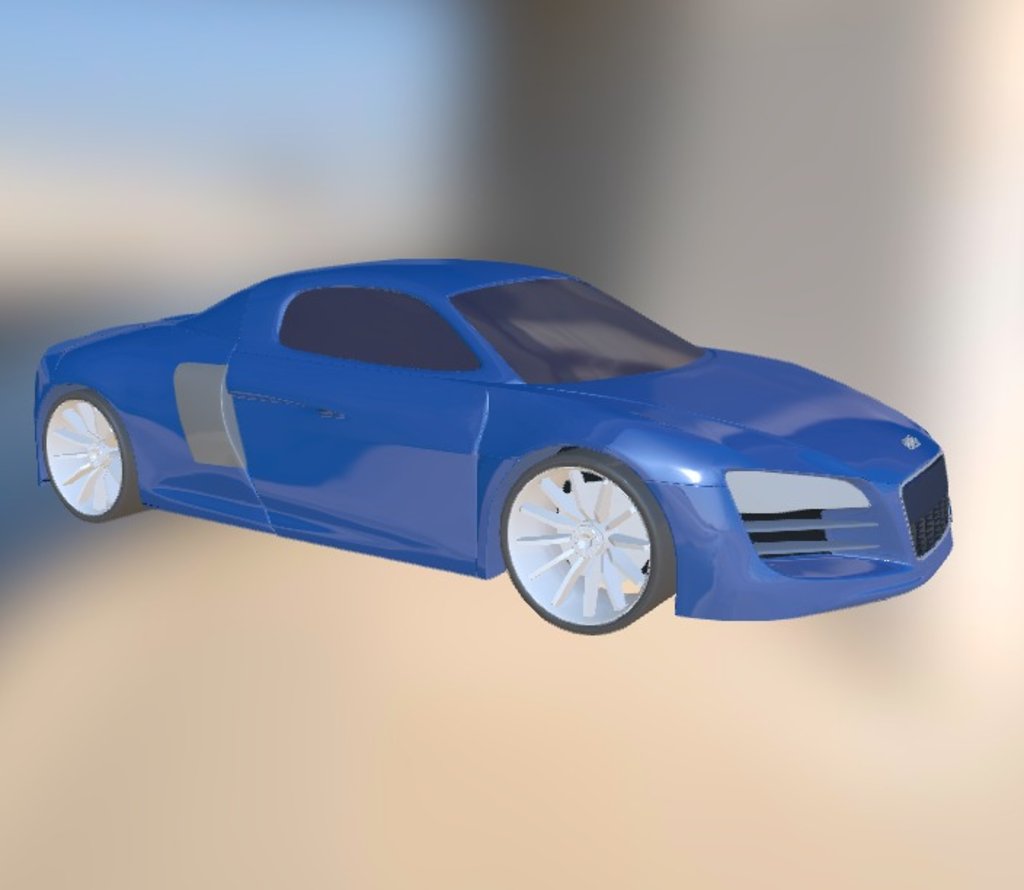 Audi R8 — Sketchfab embed 3D viewer