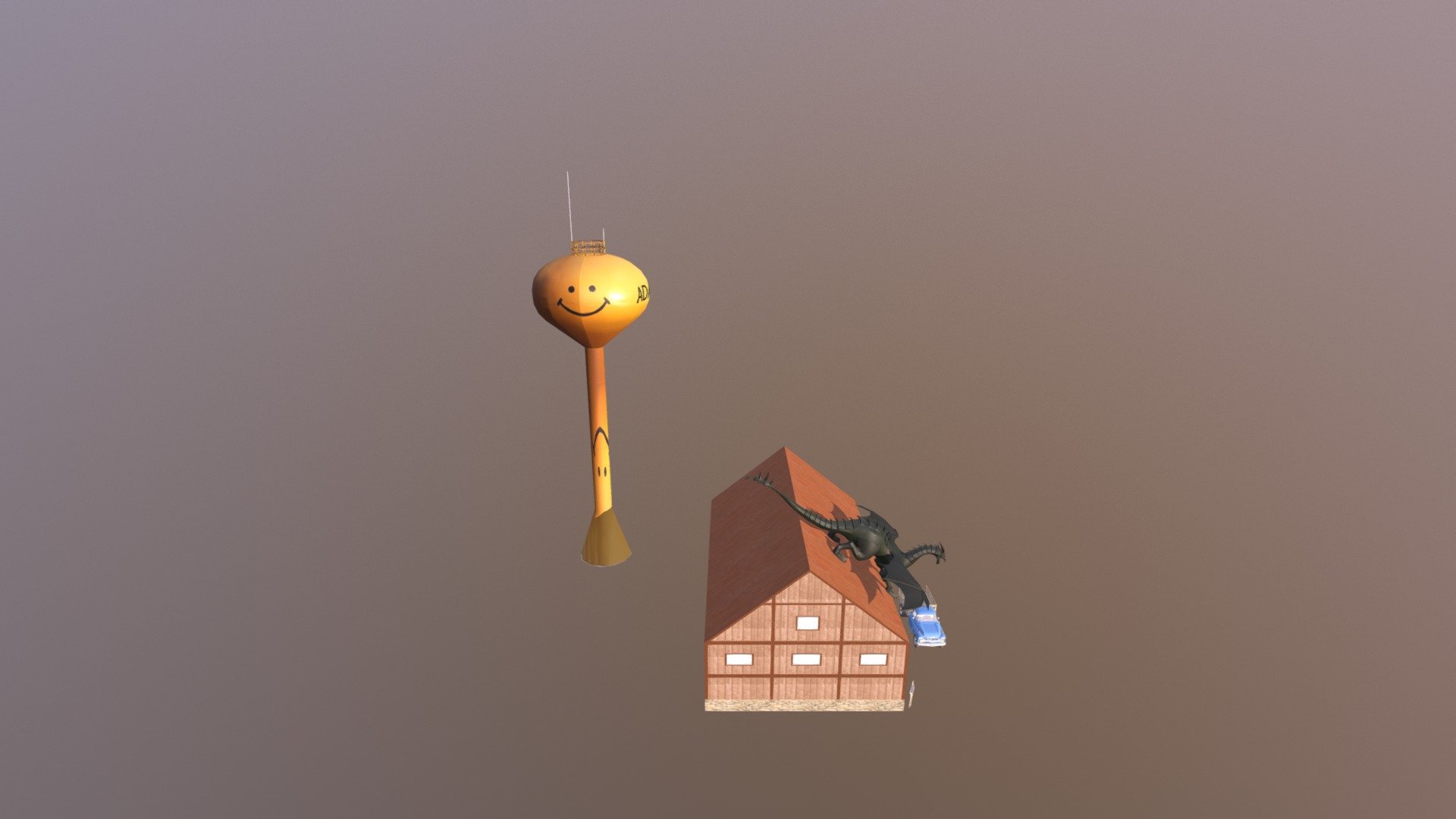Fantasy Dragon Scene (Farm)