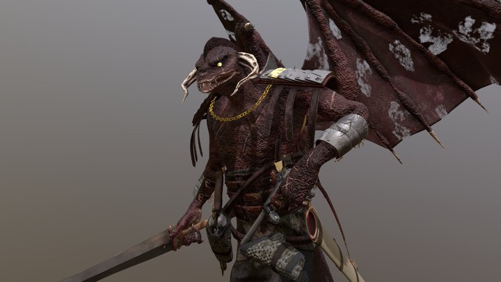 Zefyrus, Dragon of Nahr Eldia (DnD Custom PC) 3D Model