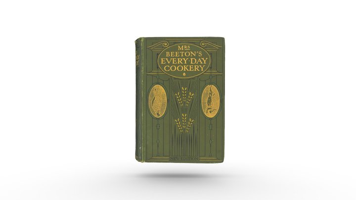 Mrs Beeton’s Cookery Book c 1909 Closed 3D Model