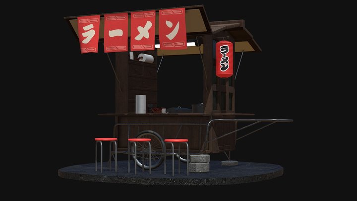 RamenCart 3D Model