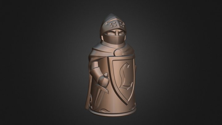 Knight.  Livonia. The Board Game 3D Model