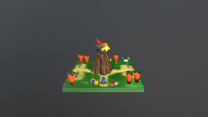 Low Poly Environment 3D Model