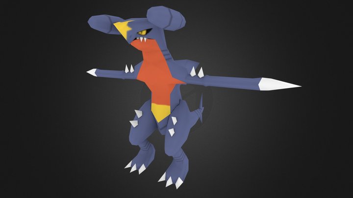 445 Garchomp 3D Model