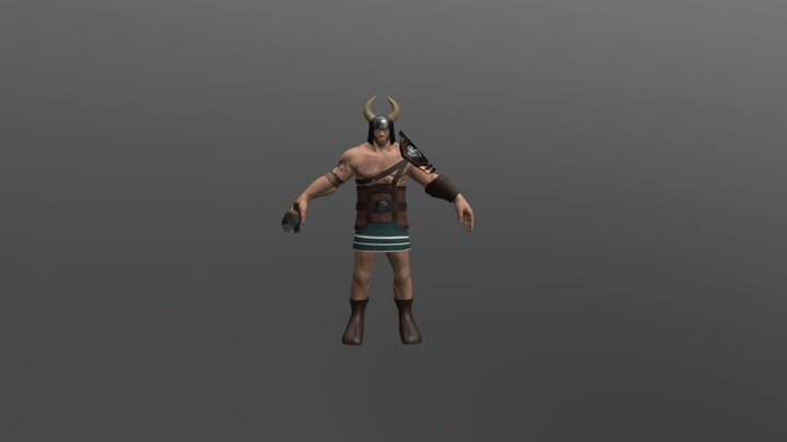 Barbarian 3D Model