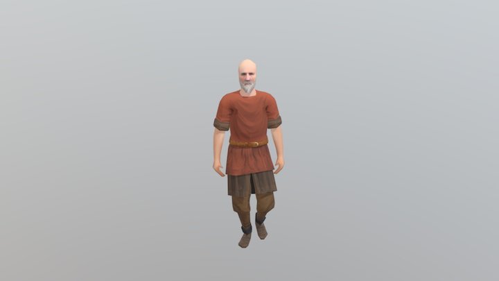 (Elder Peasant) 3D Model