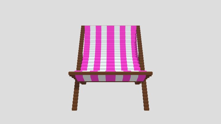 Pink Beach Chair 3D Model