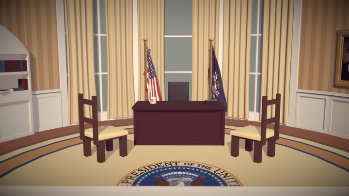 The Oval Office 3D Model