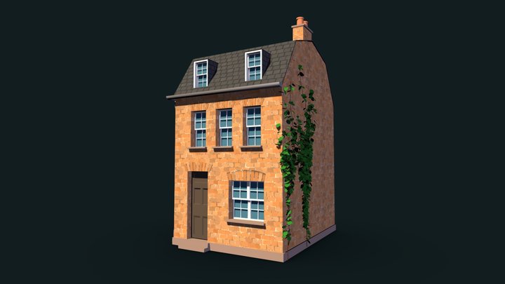 Brick House 3D Model