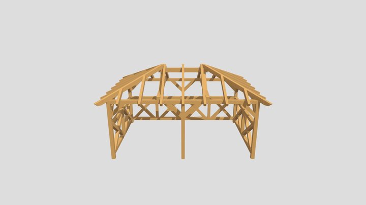 Pavillon- Walmdach 21 3D Model