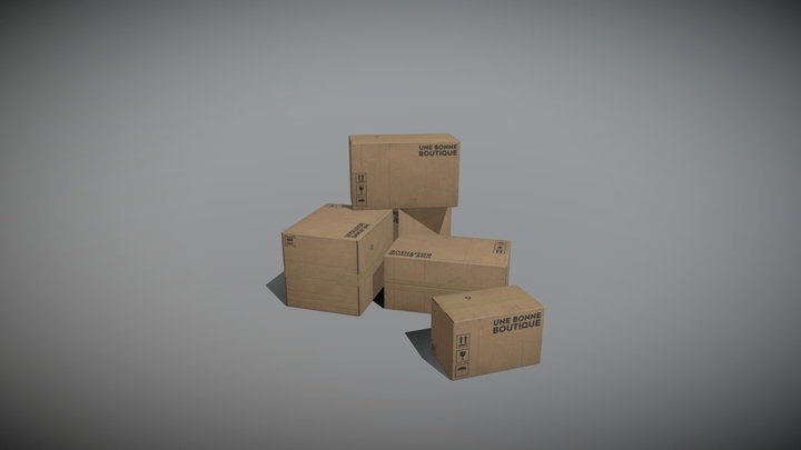 CARTON STOCK #3456 3D Model