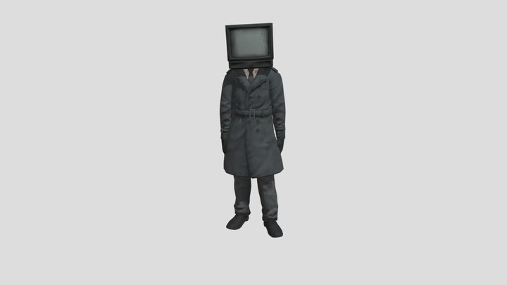 Tv man+ animation тв мен + анимация 3D Model