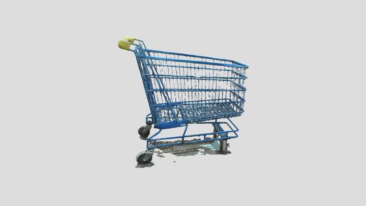 keranjang troli mall 3D Model