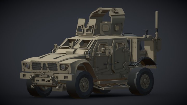 Oshkosh M-ATV (Low Poly) 3D Model