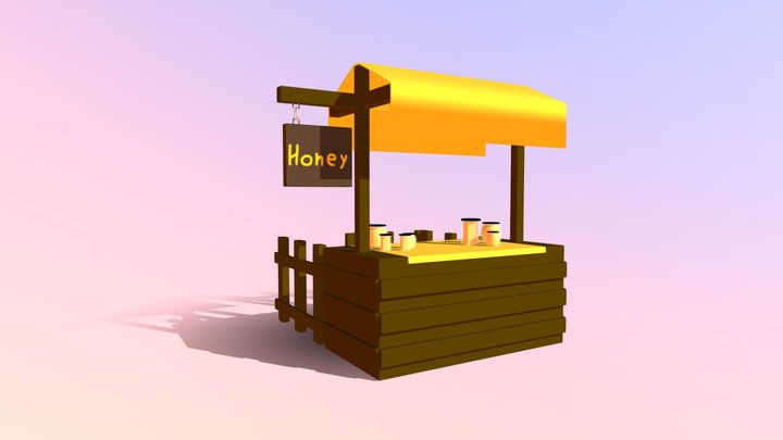 Honey Stall 3D Model
