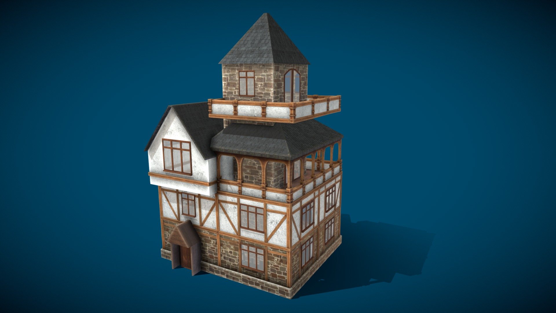 Tudor House Download Free 3D Model By Cjmitchell A6cbb36 Sketchfab   19ae525b4892466a851ee635bfdaaeb5 