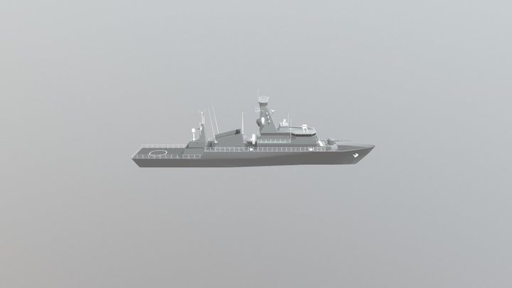 KRI Bung Tomo 357 3D Model