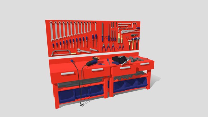 Work tool table 3D Model