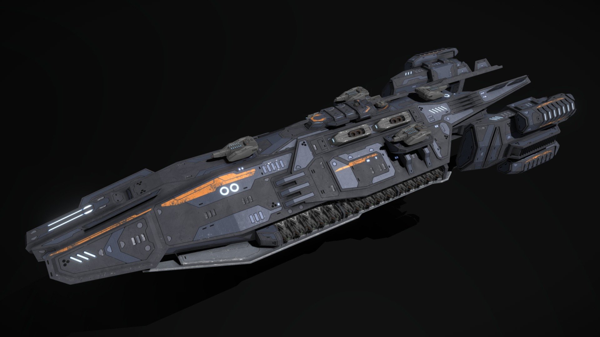 Scifi Battlecruiser Liberty - Buy Royalty Free 3D model by MSGDI ...
