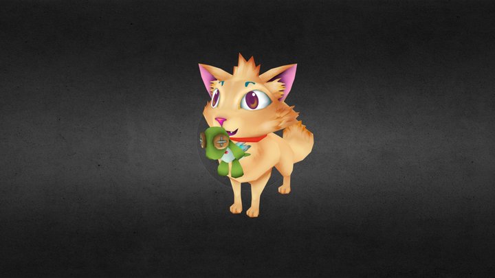 Shock Kitty And Henshin Tokage 3D Model