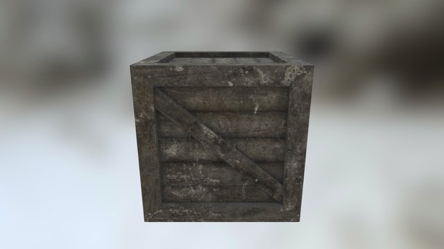 Wooden crate test 3D Model