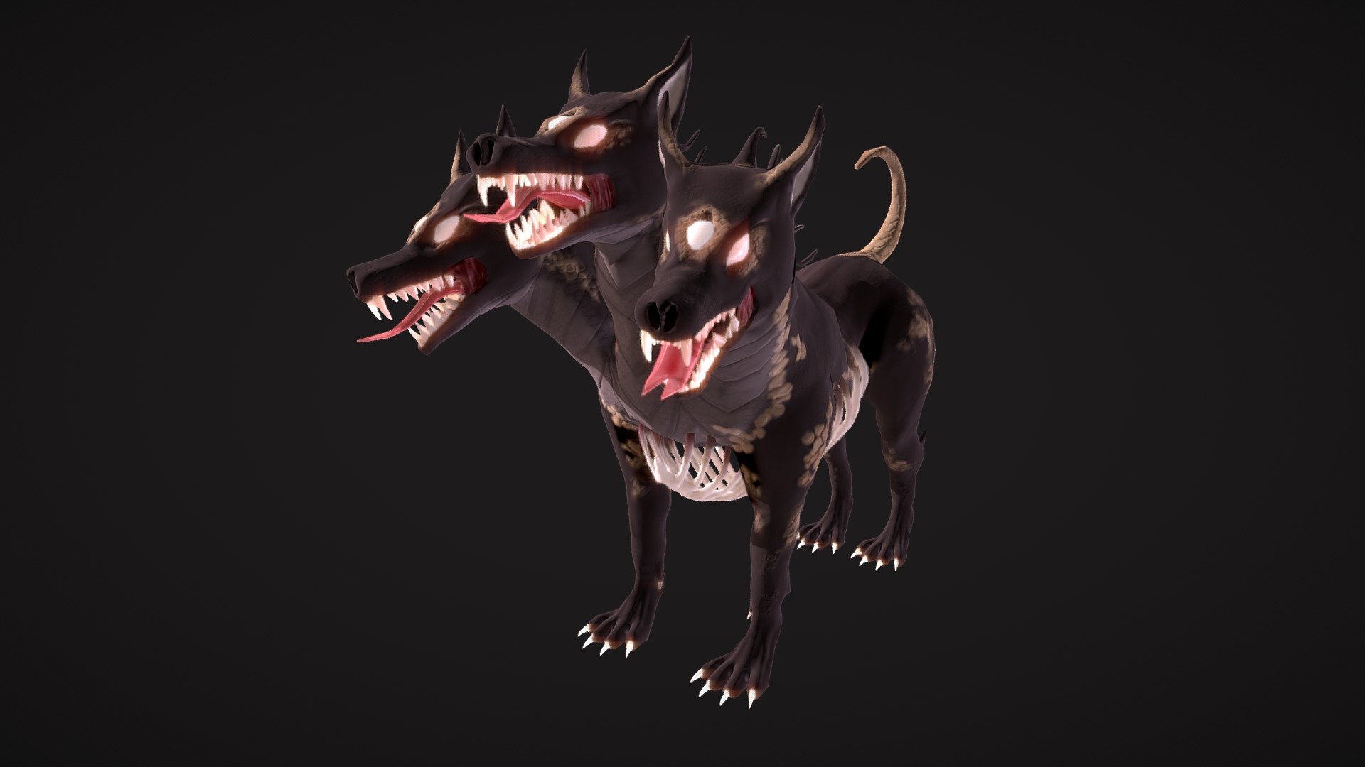 Fantasy Creature | Cerberus | KNB217 - 3D Model By Vidamie [a6ce29d ...