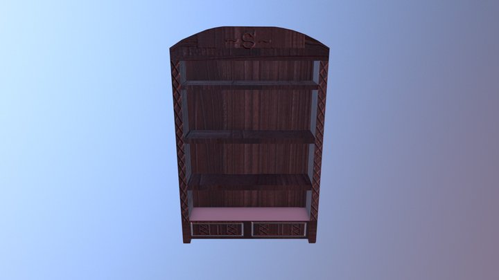 The Emerald Bookcase 3D Model