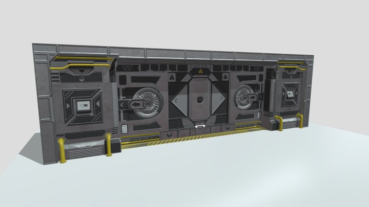 Sci fi door 3D Model