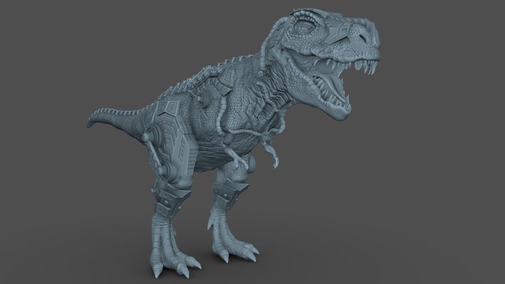 Cyborg Rex - 3D Printing 3D Model