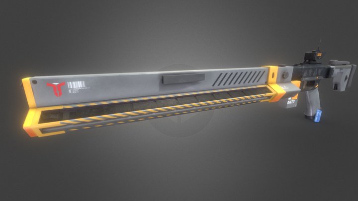 HPRG M2 (High Prescision Rail Gun) 3D Model