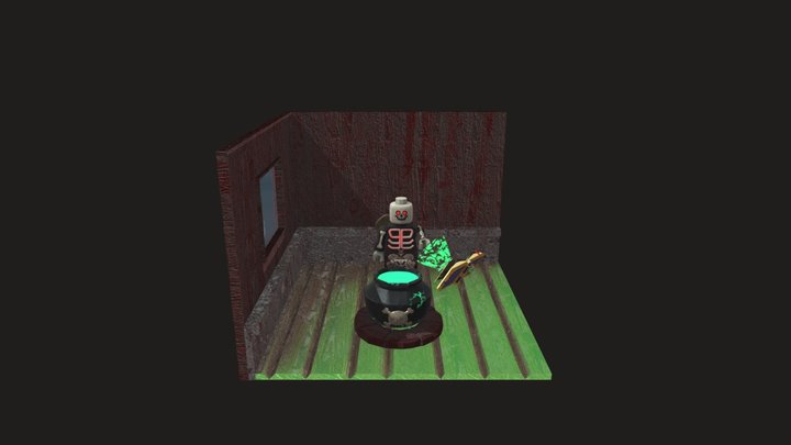 EscenaLegoLibro 3D Model