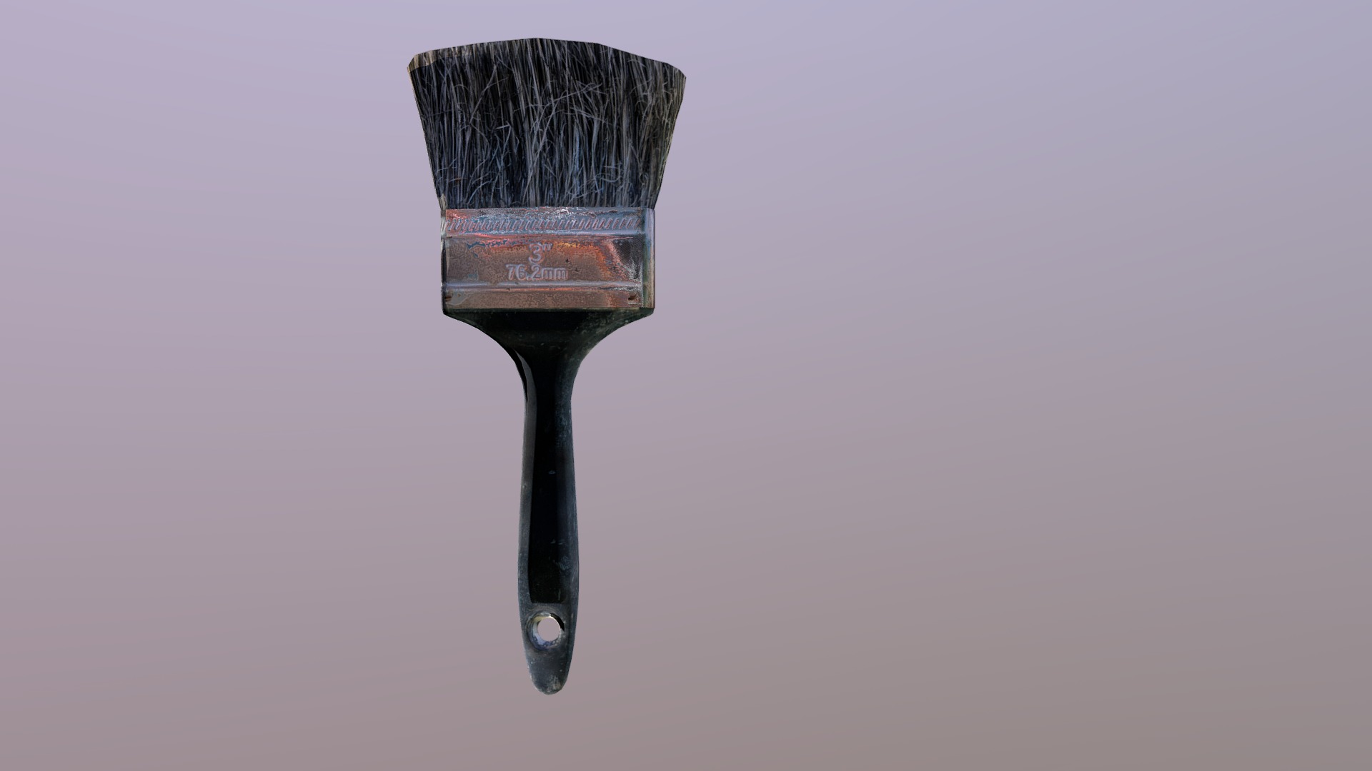 3D model Paint Brush OBJ - This is a 3D model of the Paint Brush OBJ. The 3D model is about a black and silver trophy.